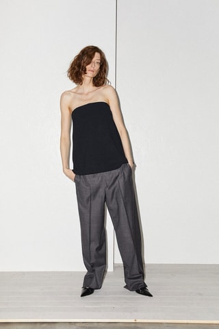 Top bustier - Noir - Raey