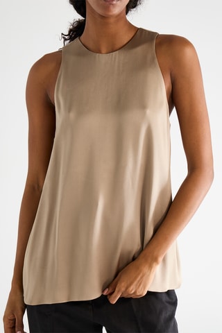 Top en soie - Gris - Raey