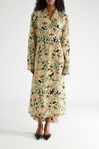 Robe longue en soie - Jaune - Raey