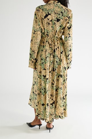 Robe longue en soie - Jaune - Raey