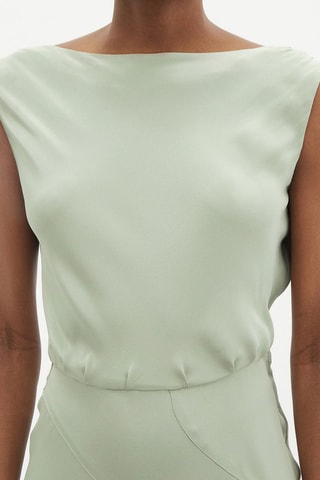 Robe longue en soie - Vert d’eau - Raey