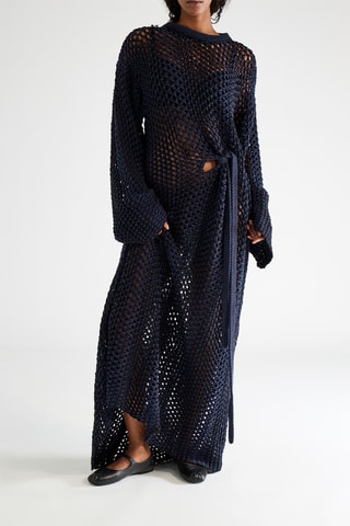 Robe longue en laine - Multicolore - Raey