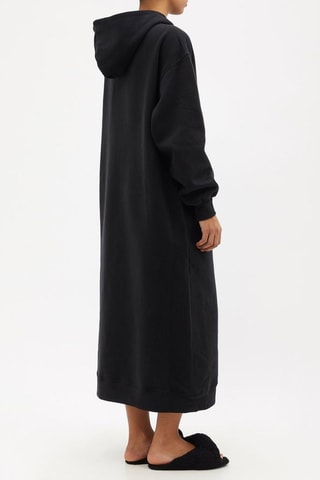 Robe sweat en coton biologique - Noir - Raey