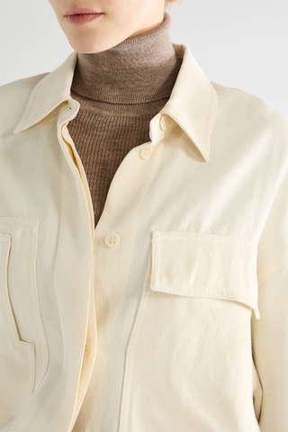 Tunique en coton biologique - Ecru - Raey