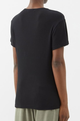 Camiseta de algodón orgánico - Negro - Raey