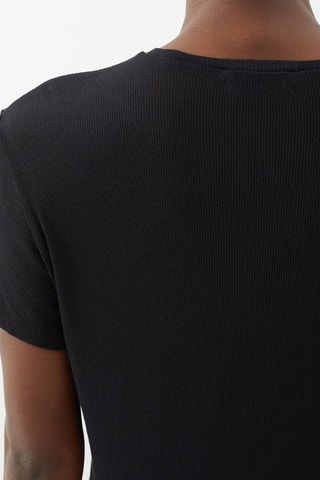 Camiseta de algodón orgánico - Negro - Raey