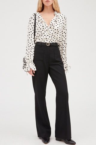 Blouse - Blanc et noir - Claudie Pierlot