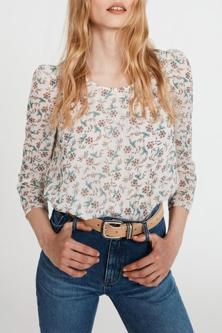 Blouse - Blanc et vert d’eau - Claudie Pierlot