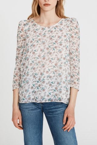 Blouse - Blanc et vert d’eau - Claudie Pierlot