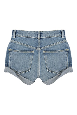 Short en jean en coton biologique - Bleu cobalt - Raey