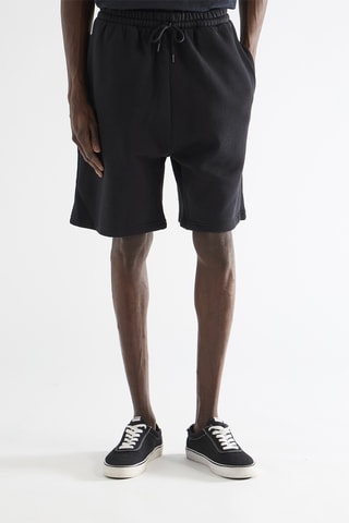 Bermuda en coton biologique - Noir - Raey