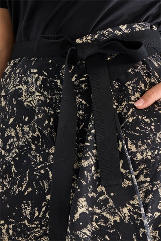 Jupe portefeuille en soie - Noir - Raey