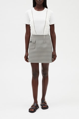 Jupe courte - Noir et blanc - Claudie Pierlot