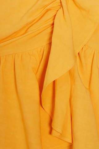 Jupe courte volantée - Jaune - Claudie Pierlot