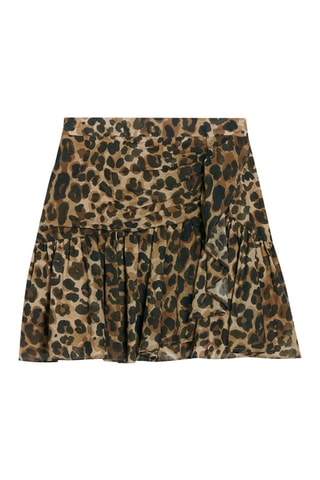 Jupe courte - Marron et noir - Claudie Pierlot