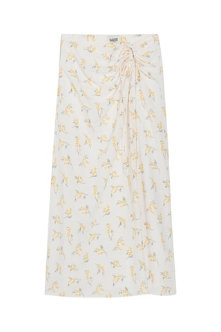 Jupe mi-longue fluide - Ecru - Claudie Pierlot