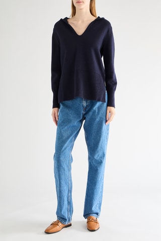 Camisola em lã merino - Cru