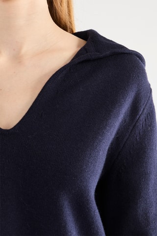 Camisola em lã merino - Cru