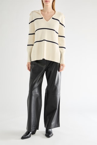 Camisola em lã merino - Cru