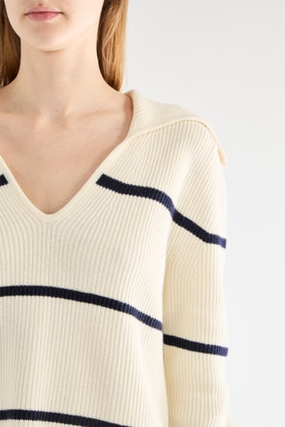 Camisola em lã merino - Cru