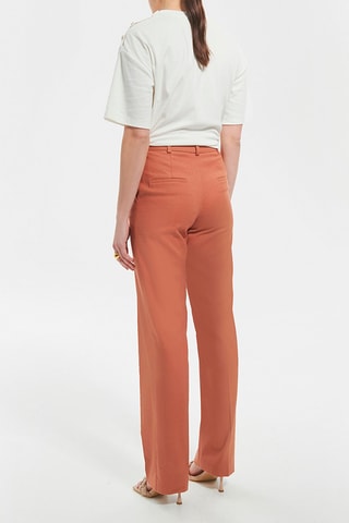 Calças direitas - Laranja