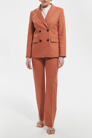 Calças direitas - Laranja