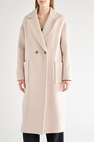 Sobretudo em lã - Bege