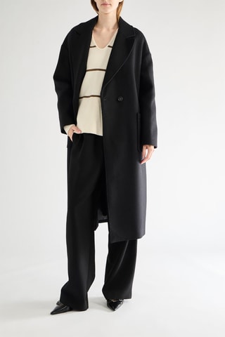 Sobretudo de lã - Bege