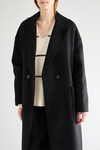 Sobretudo de lã - Bege