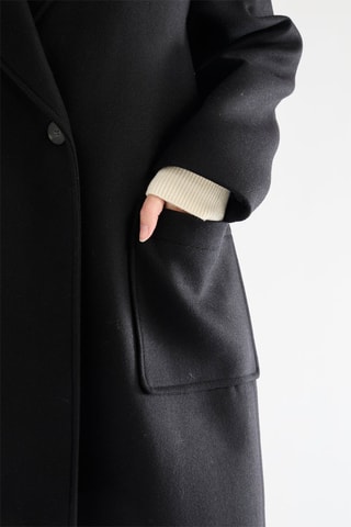 Sobretudo de lã - Bege