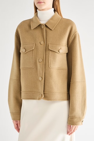 Casaco de lã - Bege