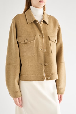 Casaco de lã - Bege