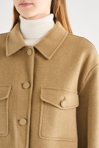 Casaco de lã - Bege