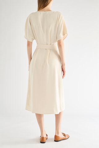 Vestido direito - Bege