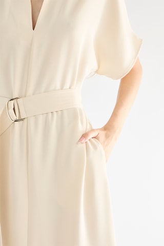 Vestido direito - Bege