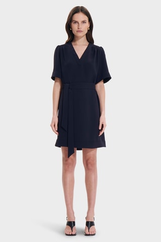 Vestido direito - Azul-marinho