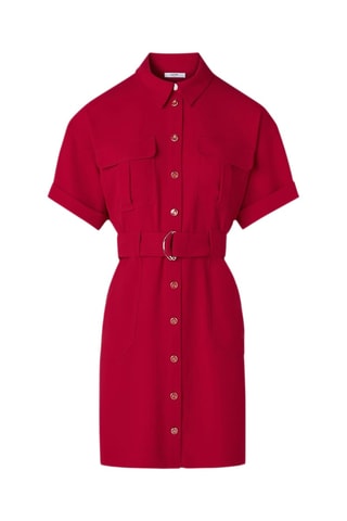 Vestido-camisa - Vermelho