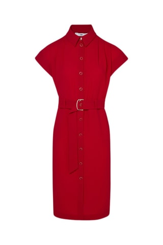 Vestido-camisa - Vermelho
