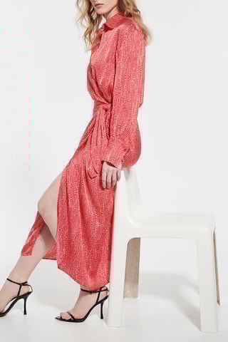Vestido traçado - Vermelho
