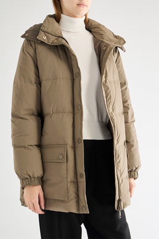 Blusão com capuz - Caqui