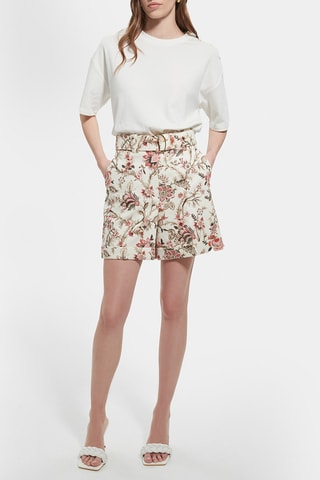 Calções de linho - Branco