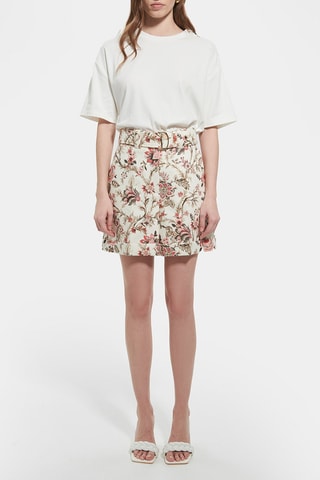 Calções de linho - Branco