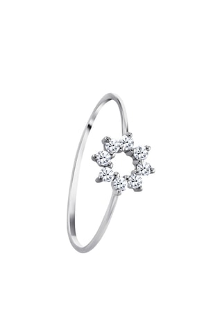 Bague - Or blanc et diamants