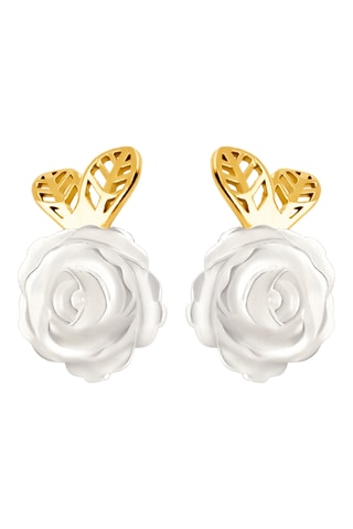 Boucles d'oreilles - Or jaune et nacre