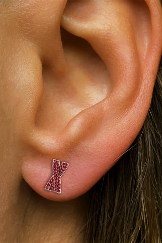 Puces - Or jaune et rubis