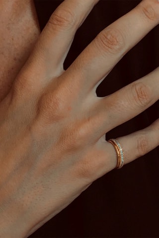 Bague - Or jaune et diamants