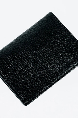 Porte-cartes en cuir Salma - Noir