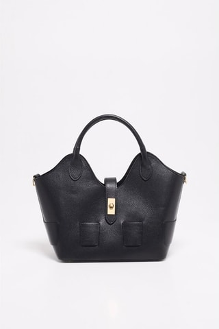 Mala de couro Soho - Preto