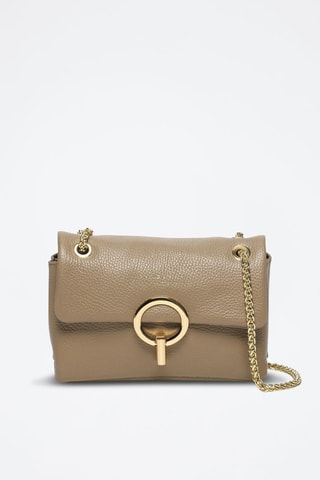 Sac bandoulière en cuir Sarya - Marron