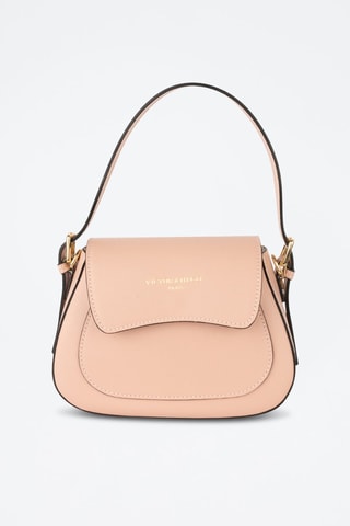 Sac à main en cuir Laura - Rose et doré